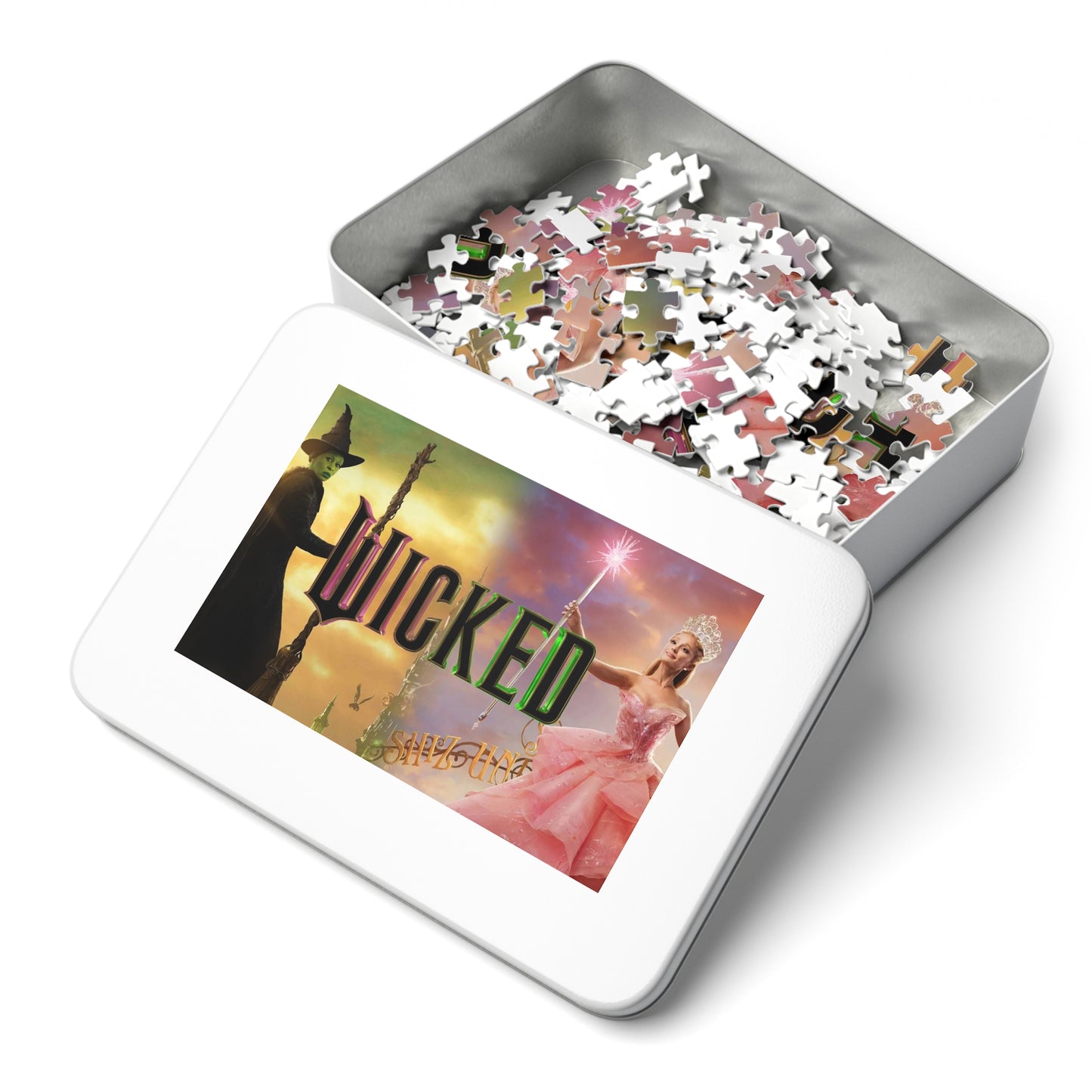 Jigsaw Puzzle with Tin
