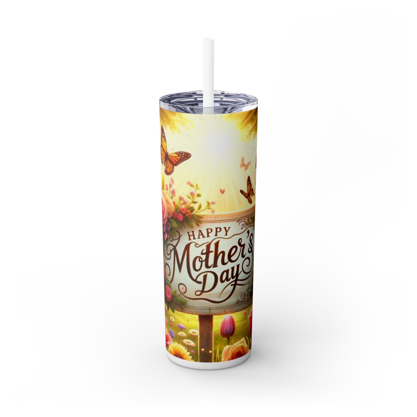Skinny Tumbler with Straw, 20oz