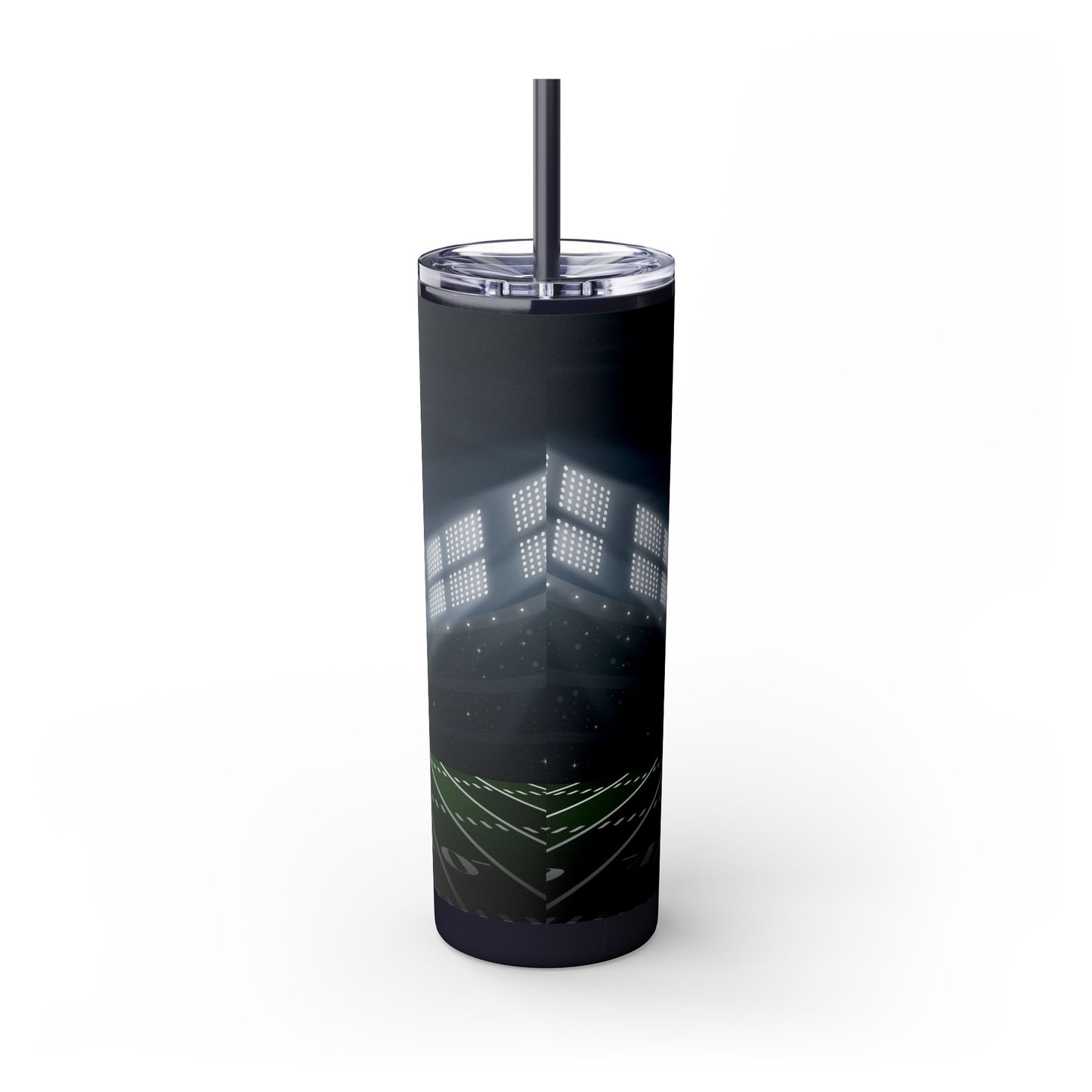 Ravens 20 oz Skinny Tumberwith Straw - Fun Football Fan Gear