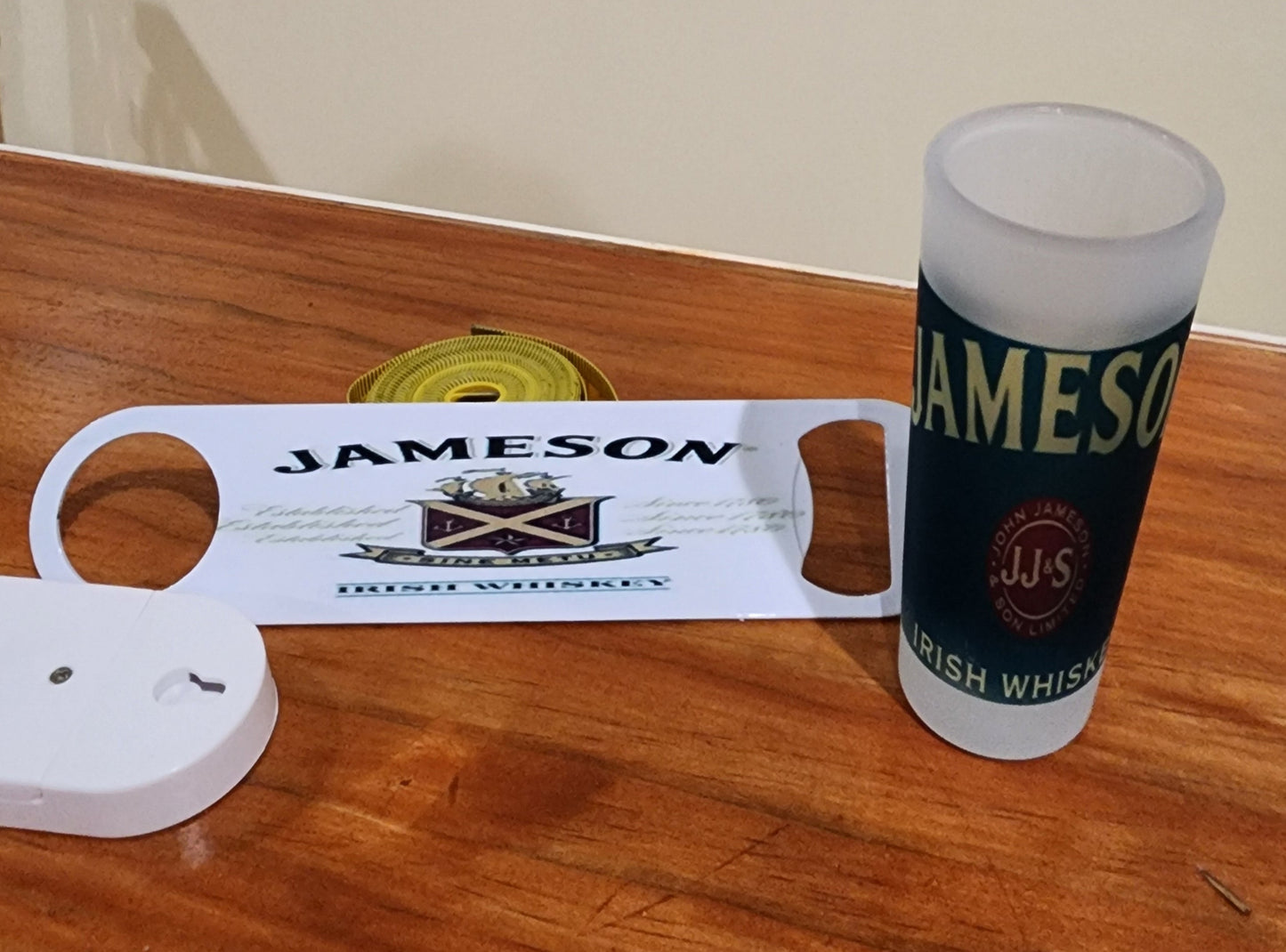 Jameson 3oz Shot Glass & Bottle Opener Set