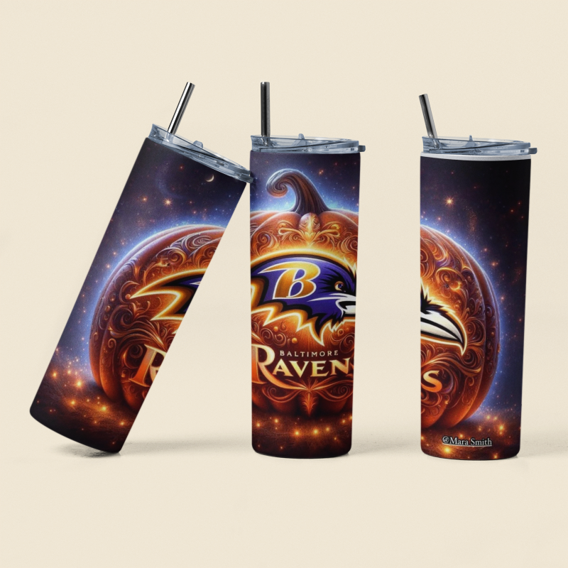Ravens 20oz Halloween Pumpkin Tumbler