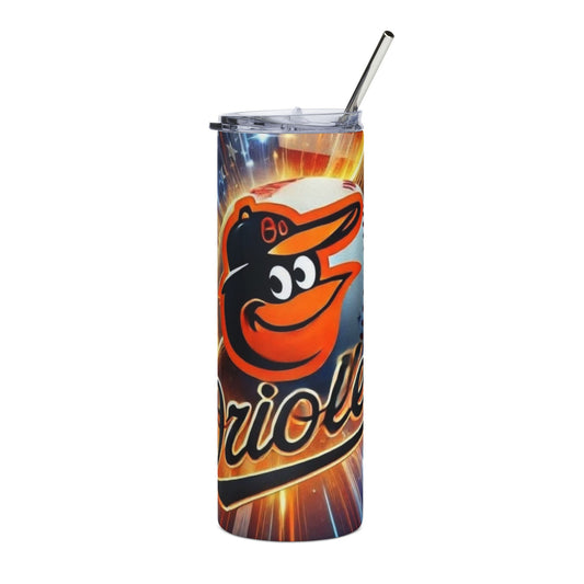Sports Collection Orioles Stainless Steel Tumbler 20oz — Patriotic Baseball Travel Cup