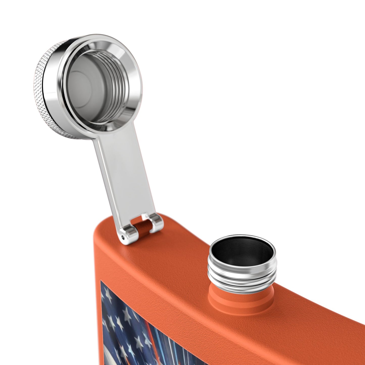 Sports Collection Orioles Baseball Stainless Steel Flask — 6oz Patriotic Team Logo Hip Flask