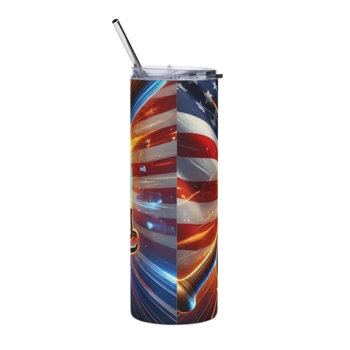 Sports Collection Orioles Stainless Steel Tumbler 20oz — Patriotic Baseball Travel Cup