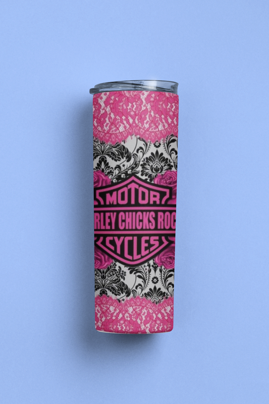 Harley Chicks Rock  20oz Tumbler for the Ladies