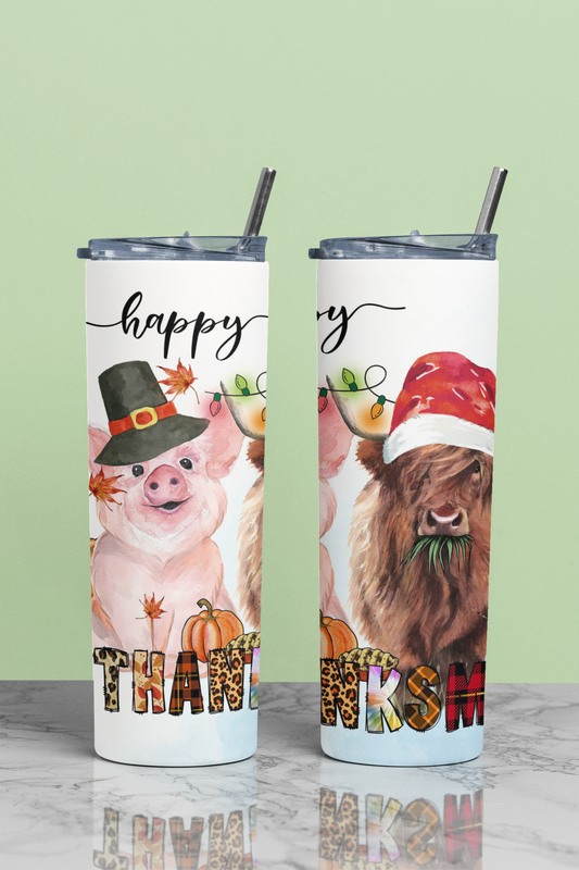 Happy Hallthanksxmas 20 oz Tumbler Holiday Collection