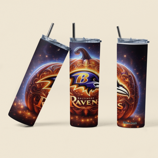 Ravens 20oz Halloween  Pumpkin Tumbler
