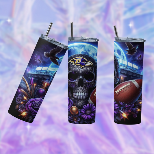 Ravens Skull 20oz Tumbler