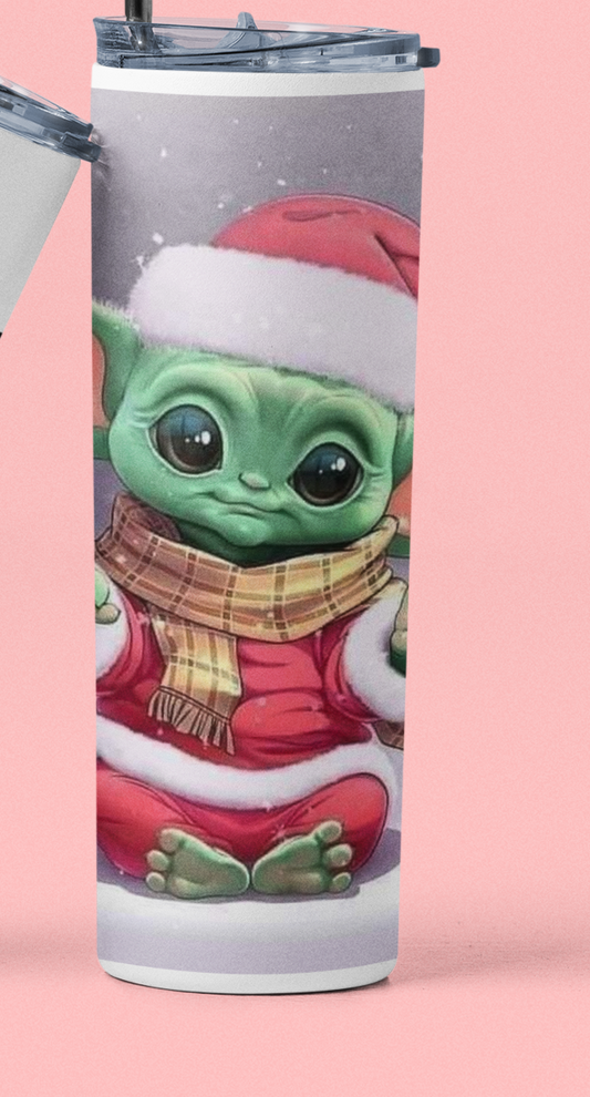 Baby Yoda 20oz tumbler Holiday Collection
